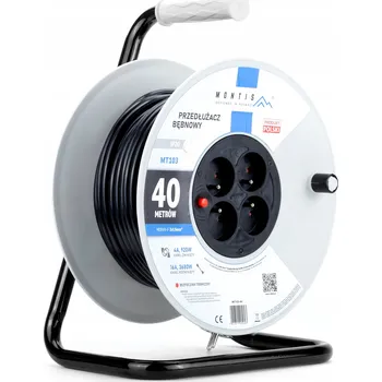 Napájecí kabel PRODLUŽOVACÍ KABEL BUBNOVÝ 40 m 3x1,5 NA BUBNU 3680 W IP20