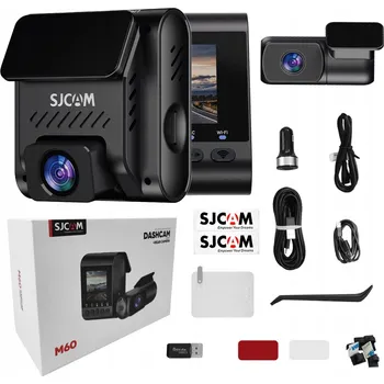 Kamera do auta Přední + Zadní KAMERA DO AUTA SJCAM M60 Dashcam 4K HDR WiFi GPS