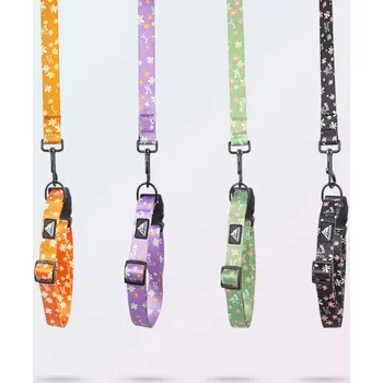 Obojek pro psa Květinový vzor obojek + vodítko. Květinový vzor obojek + vodítko (XL)