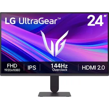 Monitor LG UltraGear/24G411A-B/23,8"/IPS/FHD/144Hz/5ms/Černá/3R