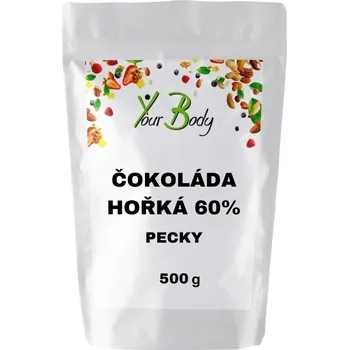 Čokoláda IDC-FOOD Čokoláda hořká 60% pecky 500g
