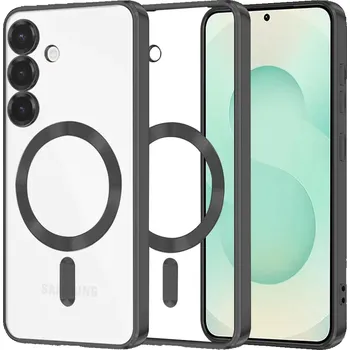 Pouzdro na mobilní telefon Kryt Samsung Galaxy S25 Plus Techsuit Luxury Crystal MagSafe - černý