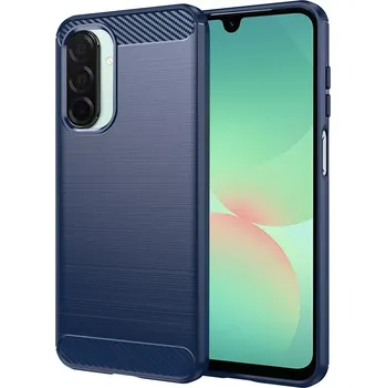 Pouzdro na mobilní telefon Kryt Samsung Galaxy A26 5G, Armored Carbon modrý