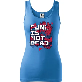 Dámské tričko DOBRÝ TRIKO Dámské tílko s potiskem Punk Velikost: M, Barva: Azurově modrá