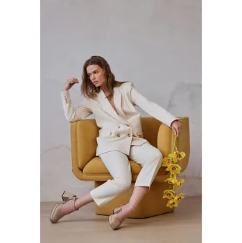 Dámské kalhoty Tova Firo krémová M