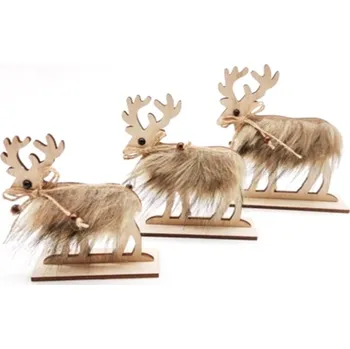 Vánoční dekorace Dřevěný jelen