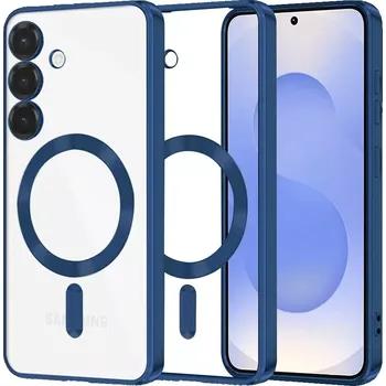 Pouzdro na mobilní telefon Kryt Samsung Galaxy S25 Techsuit Luxury Crystal MagSafe - modrý