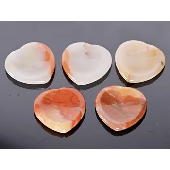 Drahý kámen Magieprirody.cz Masážní kámen Achát hmatka srdce 40x40 mm #ZM53