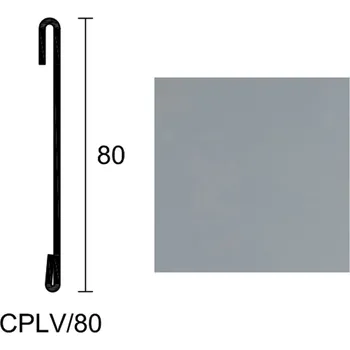 Stavební profil Krycí profil Profilpas PROTEC CPLV/80 šedý popel RAL 7038