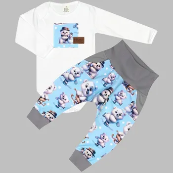 Komplet - Bodyčko a tepláčky Medvídci zima Velikost: 86