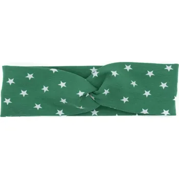 Čelenka Dětská čelenka zelená s hvězdičkami 3-1r