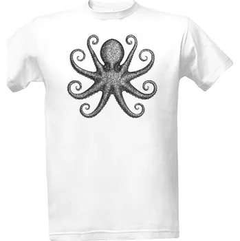 Tričko s potiskem Chobotnice Kresba pánské