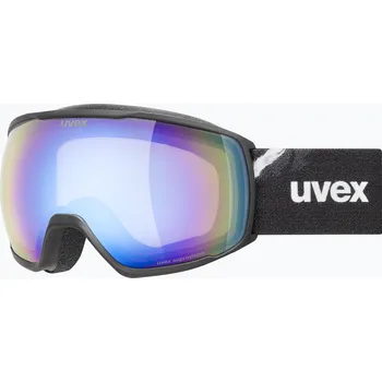 Sjezdové lyžování Lyžařské brýle UVEX Victorious FM black matt/mirror blue