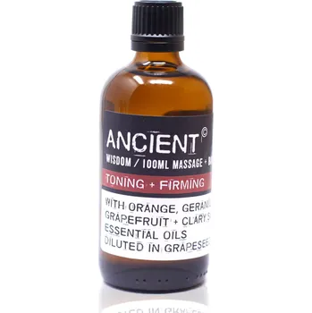 Vonný olej Ancient Wisdom Aroma olej pro masáže a do koupele Tónovací a zpevňující směs, 100 ml