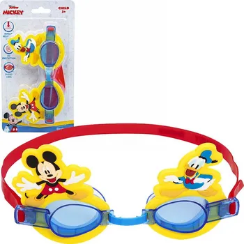 Odrážedlo BESTWAY 9102S - Disney Junior® Plavecké brýle Mickey Mouse & Donald Duck od 3 let