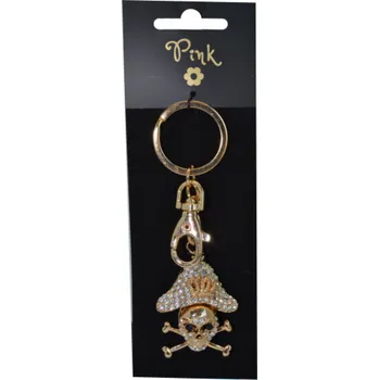 Přívěsek na klíče - Pirátská Lebka