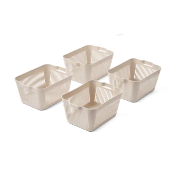 Úložný box Úložné boxy LIEWOOD Makeeva "S" Sandy 4 kusy