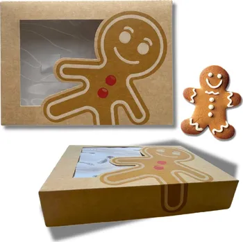 Přisada na vaření a pečení Papírová krabička na perníčky a cukroví 26 x 19 x 5 cm Vhodné až pro 750g cukroví.