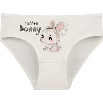 Dívčí spodní prádlo Dětské kalhotky Bunny - smetanová - 4 - 5
