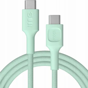 Datový kabel Green Cell Opletený kabel USB-C-USB-C PowerStream 100W, 2 m, zelený