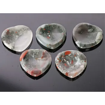 Drahý kámen Magieprirody.cz Masážní kámen Heliotrop hmatka srdce 40x40 mm #ZM56