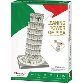 Puzzle CubicFun - Puzzle 3D Šikmá vež 27 dílků