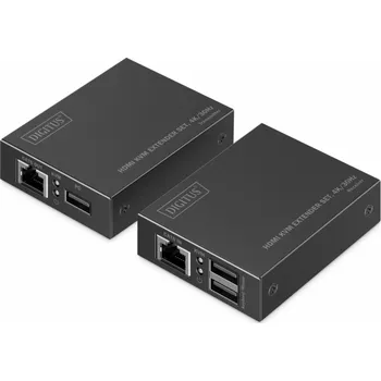 Video kabel Digitus HDMI KVM Extender Set, HDMI Verlängerung (schwarz, 4K/30Hz)