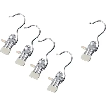 Kolíček na prádlo Věšák s klipem na oblečení, béžová, 5ks (KSH3)