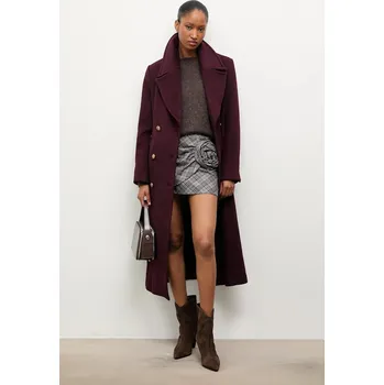 Dámský kabát Vlněný kabát Answear.LAB WA24.KPD048 burgundské 83X, vel. S