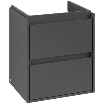 Koupelnový nábytek Villeroy & Boch Skyla - Skříňka pod umyvadlo 522x424 mm, 2 zásuvky, Graphite C79300VR