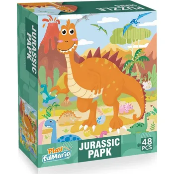 Puzzle Puzzle s dinosaury 48 dílů 60 x 44 cm