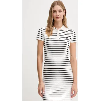 Polo tričko Dkny dámské, bílá barva, DJ5R0728 00X, vel. S