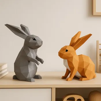 3D puzzle Kralíci – papírová skládačka 3D puzzle PaperTime