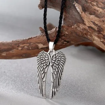 Náhrdelník Pánský náhrdelník křídla stříbrná