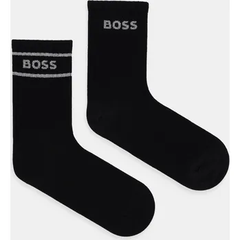Pánské ponožky Ponožky BOSS 2P QS Gift Rib CC W 2-pack 50546426 černá 99X, vel. 36-42