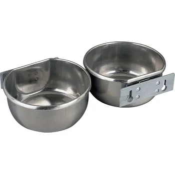 Miska pro psa Nerezová miska s upevněním na klec 300 /400 /600 nebo 850 ml Objem: 300 ml