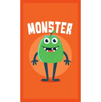Ručník Dětský bavlněný ručník KIDS Monster 30x50 cm oranžový