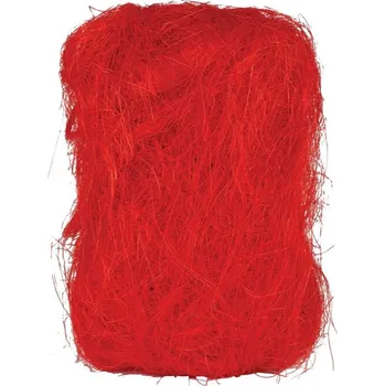umělá květina Autronic Sisálové vlákno - balení 500 g, barva červená, sada 2 ks