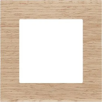 vypínač Rámeček 1 násobný, dřevěný dub světlý KONTAKT SIMON TRN1/185