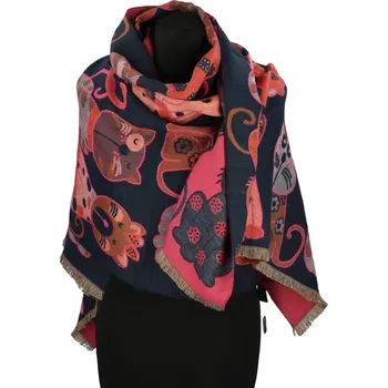 Šála Dámská šála tmavě modrá - Firenze Gitel tmavě modrá