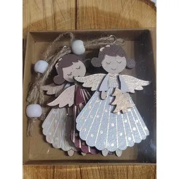 Vánoční dekorace Anděl k zavěšení 3 ks