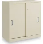 Rauman Nízká skříň Simple Office 80x40x80 cm - posuvné dveře Barva: Bříza + doprava ZDARMA