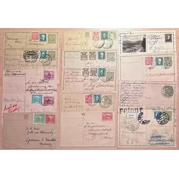 Poštovní známka Českosloveská pošta Československo I. - CDV - sestava 29 ks - různý stav (viz. foto)