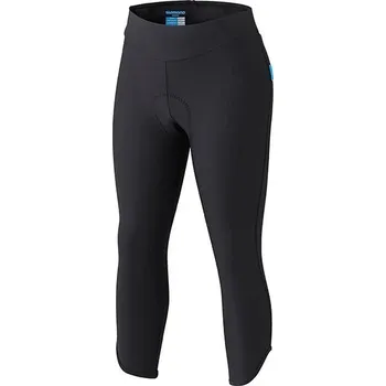 Cyklistické kalhoty Kalhoty Shimano Knicker base 3/4 W black Barva: černá, Velikost: S