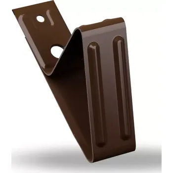 Protisněhový hák pro profilované plechové krytiny, hnědá