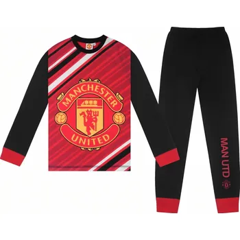 Chlapecké pyžamo MANCHESTER UNITED FC Dětské pyžamo Manchester United FC, černo-červené, dlouhý rukáv Velikost: 13-14 r