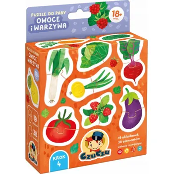 Puzzle CzuCzu Párové puzzle - Ovoce a zelenina