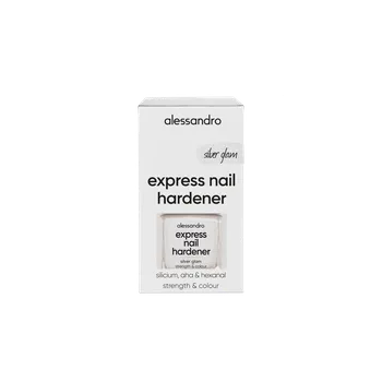 Lak na nehty Alessandro Express Nail Hardener Silver Glam 10 ml