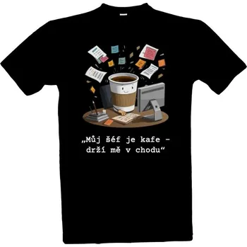 Pánské tričko Tričko s potiskem Můj šéf je kafe pánské