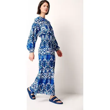 Dámská sukně Sukně Kyra Veronique modro bílá dlouhá ikatový vzor Velikost: 40